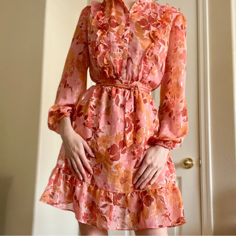 🔸Ruffled Floral Dress🔸
